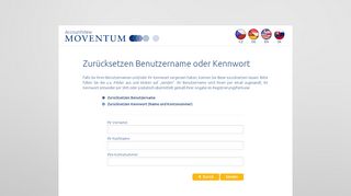 
                            5. Benutzername oder Kennwort zurücksetzen? - Moventum