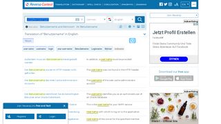 
                            7. Benutzername - Translation into English - examples German ...