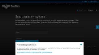 
                            10. Benutzername vergessen - RoadStars - Mercedes-Benz