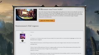 
                            10. Benutzername/e-Mail vergessen - League of Legends Community