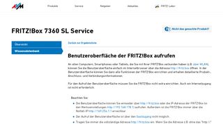 
                            3. Benutzeroberfläche der FRITZ!Box aufrufen | FRITZ!Box 7360 SL - AVM