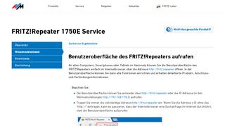 
                            2. Benutzeroberfläche des FRITZ!Repeaters aufrufen | FRITZ ...