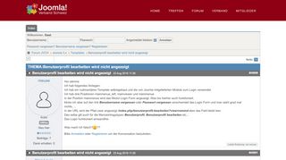 
                            4. Benutzerprofil bearbeiten wird nicht angezeigt - Joomla Forum ...