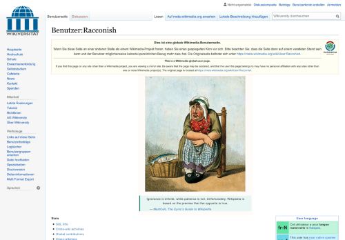 
                            7. Benutzer:Racconish – Wikiversity