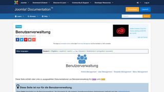 
                            1. Benutzerverwaltung - Joomla! Documentation