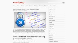 
                            4. Benutzerverwaltung mit WebsiteBaker - combosa