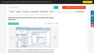 
                            6. Benutzerverwaltung mit WSCAD SUITE Zugriffsrechte einfach ...