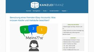 
                            9. Benutzung eines fremden Ebay-Accounts: Was ist zu beachten?