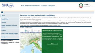 
                            4. Benvenuti nel Nodo nazionale della rete SINAnet — Italiano