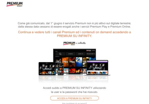 
                            4. Benvenuto in Premium Online - Mediaset Premium
