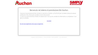 
                            9. Benvenuto nel sistema di prenotazione libri Auchan. - MyLEA