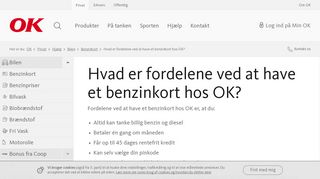
                            12. Benzinkort fordele? Læs om fordelene ved et OK Benzinkort - OK