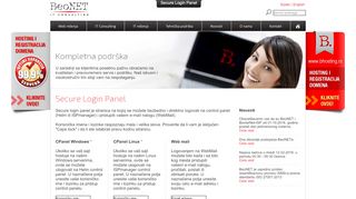 
                            4. BeoNET :: Secure login panel