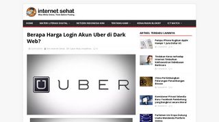 
                            4. Berapa Harga Login Akun Uber di Dark Web? – Internet Sehat