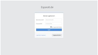 
                            4. Berater Login - Esparati