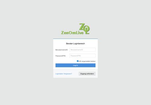 
                            1. Berater Login - ZenOmLive