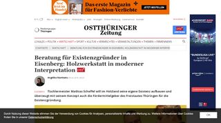 
                            11. Beratung für Existenzgründer in Eisenberg: Holzwerkstatt in moderner ...