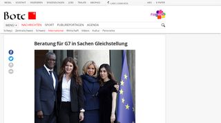 
                            5. Beratung für G7 in Sachen Gleichstellung | International | Bote der ...