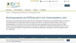 
                            5. Beratungsangebote der EUTB (benutzt in View ... - Teilhabeberatung