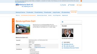 
                            1. Beratungsfiliale Dahl - Märkische Bank eG