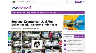 
                            9. Berbagai Keuntungan Jual Mobil Bekas Melalui Carsome Indonesia ...