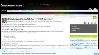 
                            9. Berechtigungen im SQLServer 2005 anzeigen - InsideSQL.org Weblogs
