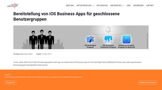 
                            7. Bereitstellung und Download von iOS Business Apps für ... - mobivention