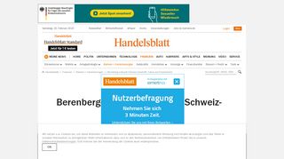 
                            9. Berenberg verkauft Schweiz-Geschäft: Fokus auf Deutschland