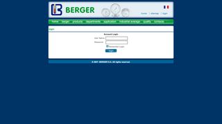 
                            8. Berger - login