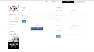 
                            1. Berger Paints - Get Inspired Login