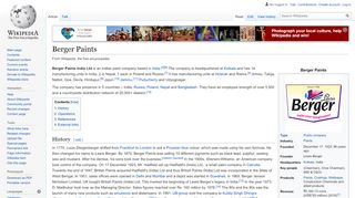 
                            12. Berger Paints - Wikipedia