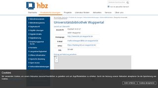 
                            6. Bergische Universität, Universitätsbibliothek ...