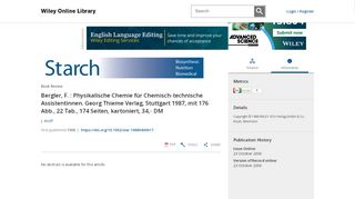 
                            8. Bergler, F. : Physikalische Chemie für Chemisch‐technische ...