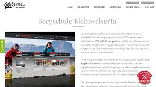 
                            6. Bergschule Kleinwalsertal - Webdesign | Werbewind - die Agentur