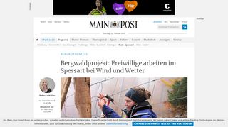 
                            9. Bergwaldprojekt: Freiwillige arbeiten im Spessart bei Wind und Wetter ...