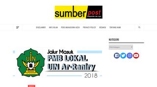 
                            11. Berikut Prosedur dan Tanggal Penting PMB-Lokal UIN Ar-Raniry ...