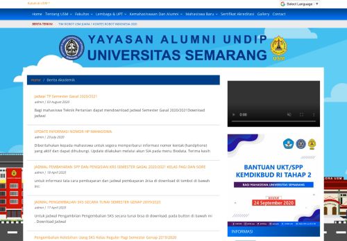 
                            8. Berita Akademik - Universitas Semarang