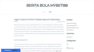 
                            8. Berita Bola mybet188 - Blog