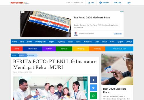 
                            11. BERITA FOTO: PT BNI Life Insurance Mendapat Rekor MURI - Warta ...