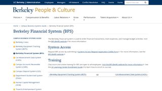 
                            2. Berkeley Financial System (BFS) | Human Resources - UC Berkeley HR