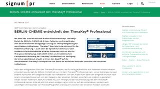 
                            2. BERLIN-CHEMIE entwickelt den TheraKey® Professional - signum [ pr