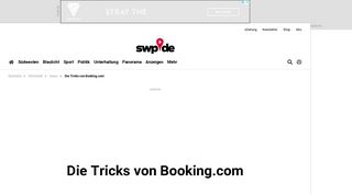 
                            13. Berlin: Die Tricks von Booking.com | Südwest Presse Online