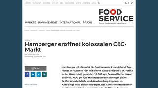 
                            3. Berlin: Hamberger eröffnet kolossalen C&C-Markt - Food Service