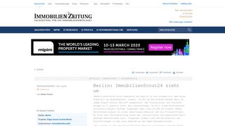 
                            8. Berlin: ImmobilienScout24 zieht um - Immobilien Zeitung