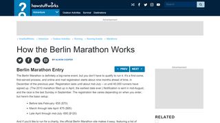 
                            10. Berlin Marathon Entry | HowStuffWorks