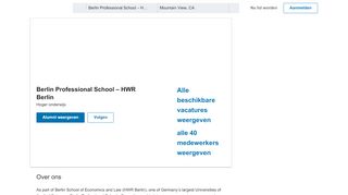 
                            6. Berlin Professional School – HWR Berlin | LinkedIn