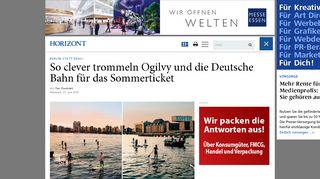 
                            7. Berlin statt Dehli: So clever trommeln Ogilvy und die Deutsche Bahn ...