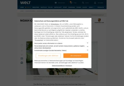 
                            10. Berliner Start-up produziert App mit Koch-Videos - WELT