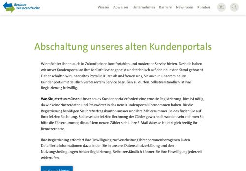 
                            6. Berliner Wasserbetriebe - Internet Self Service - AQUA.net