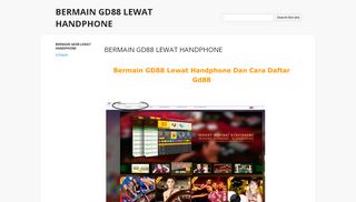 
                            5. BERMAIN GD88 LEWAT HANDPHONE - Google Sites